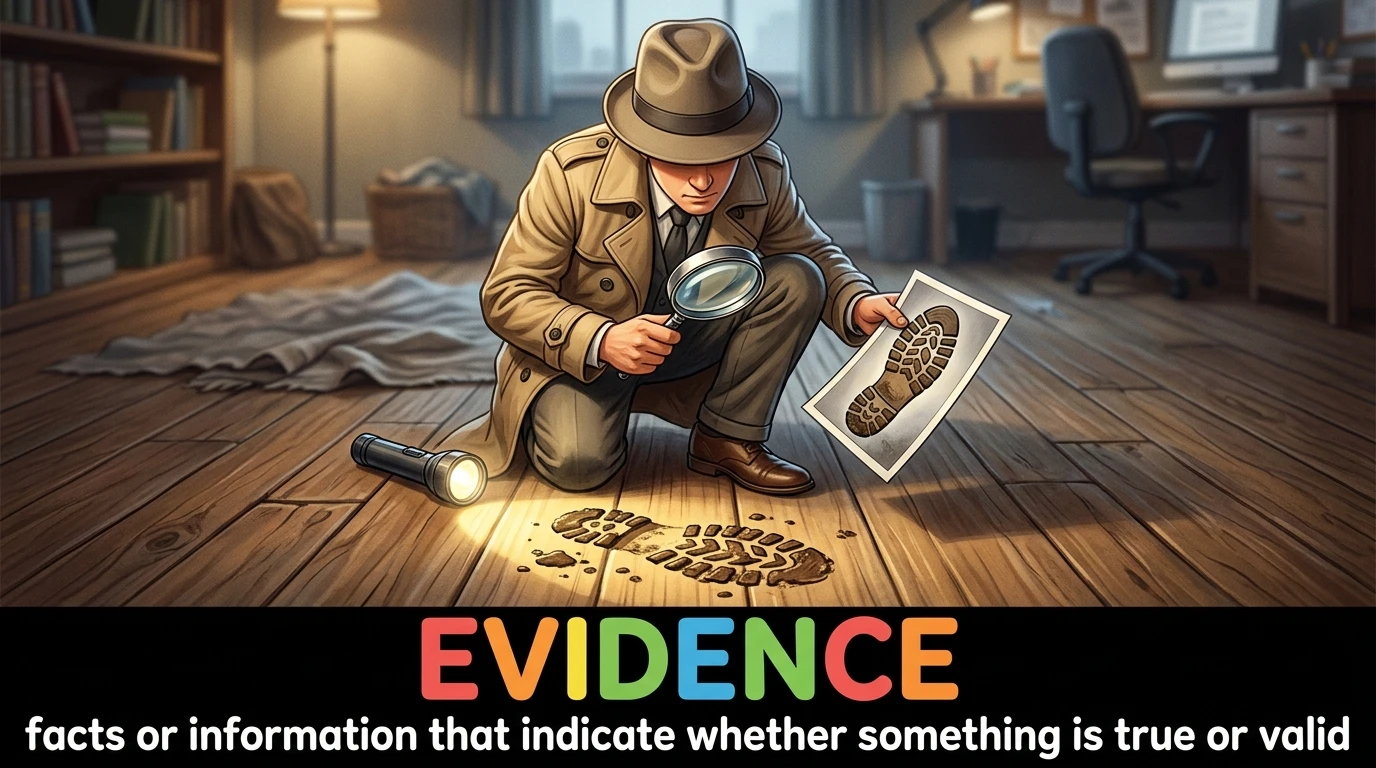 English Illustration for evidence